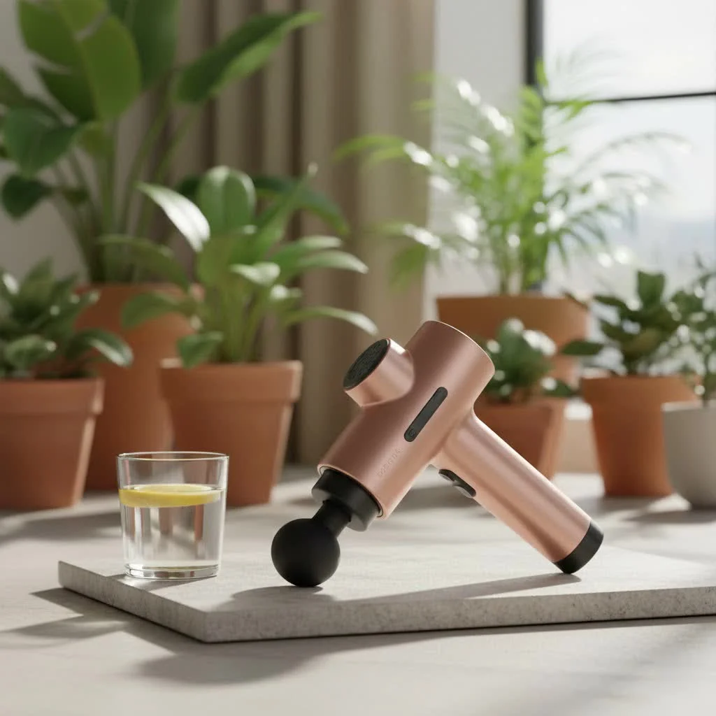 Arboleaf massage gun with various attachments