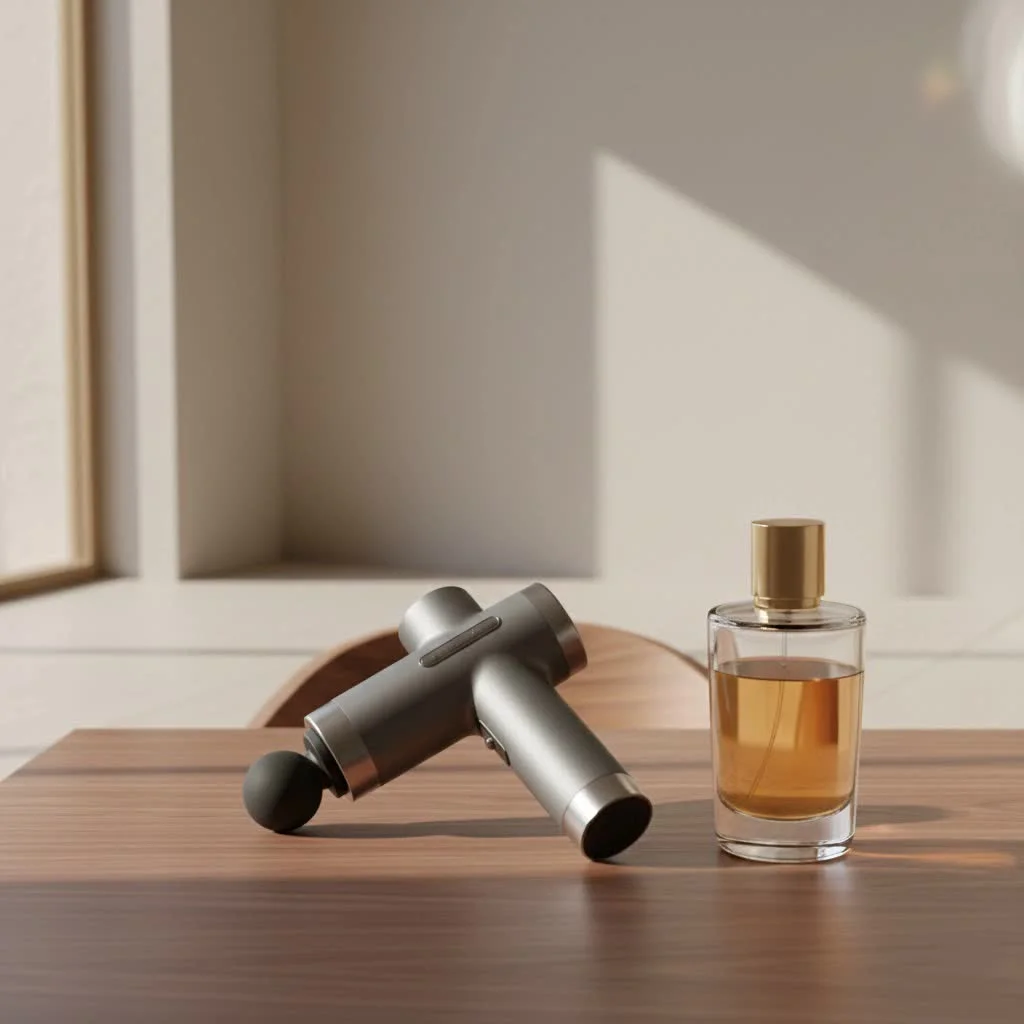 Mebak 3 massage gun with various attachments